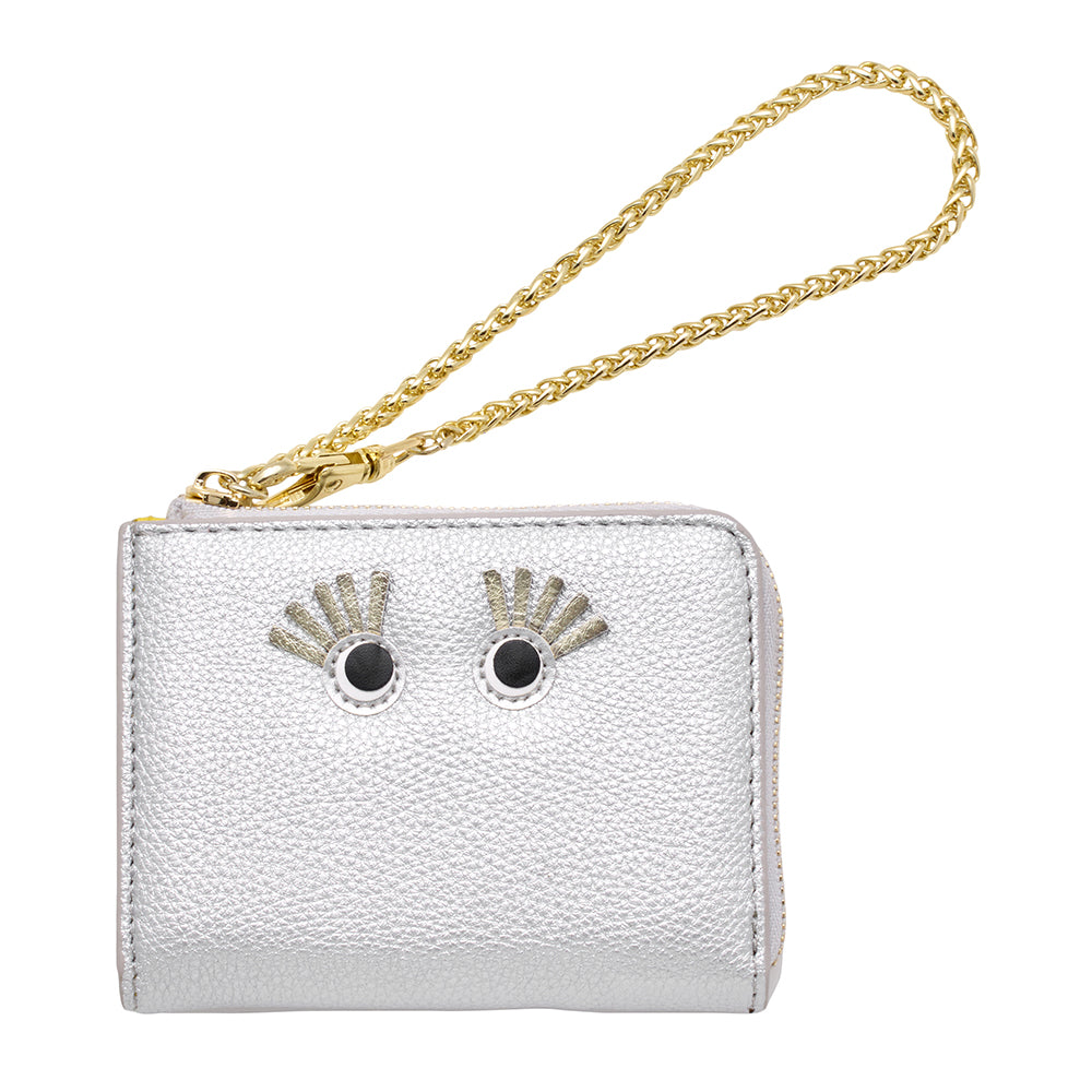 follow me mini wallet (silver)