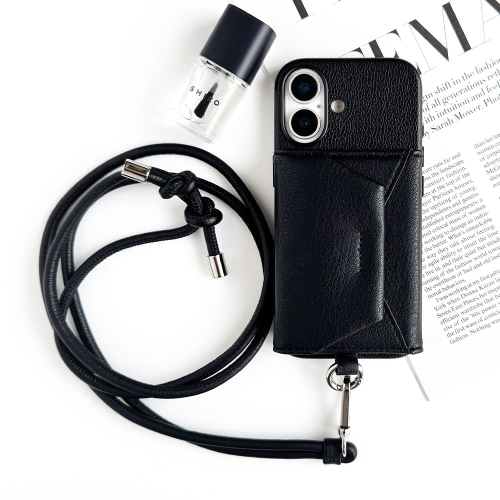 Mag Shoulder Card Wallet (black)