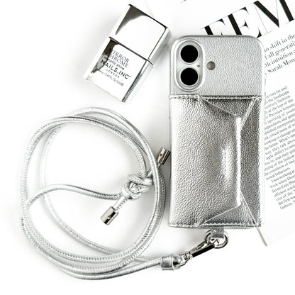 Mag Shoulder Card Wallet (silver)