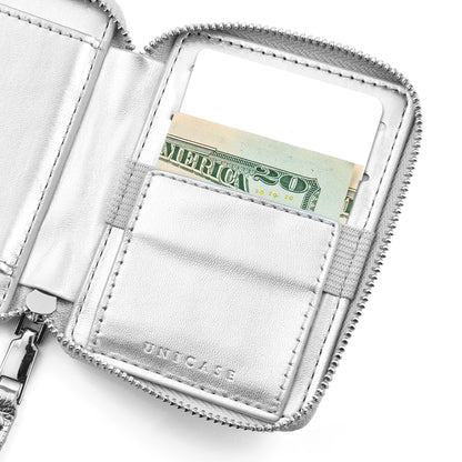 Mag Shoulder Mini Wallet (silver)