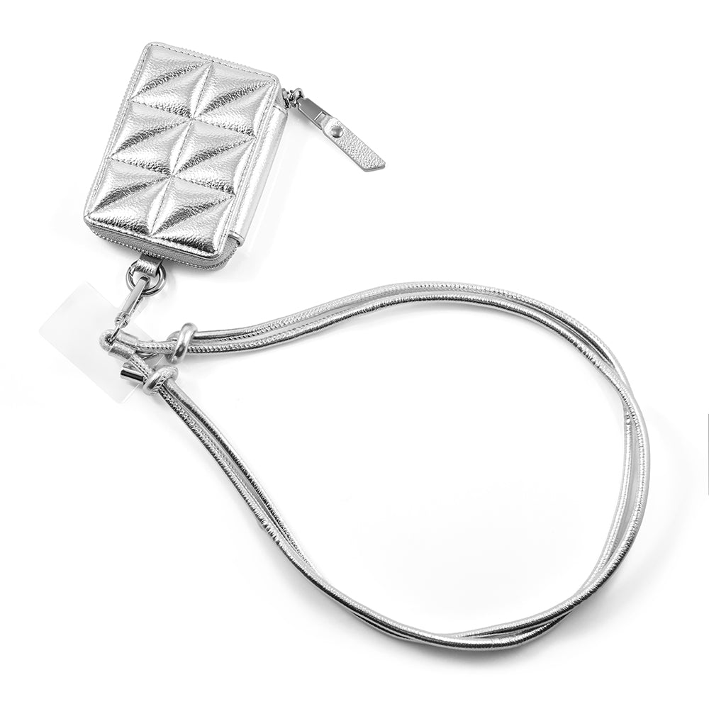 Mag Shoulder Mini Wallet (silver)