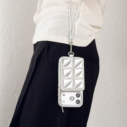 Mag Shoulder Mini Wallet (silver)