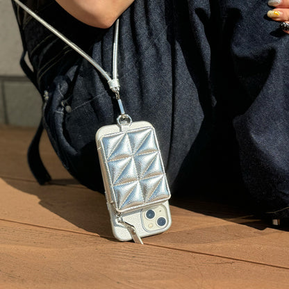 Mag Shoulder Mini Wallet (silver)