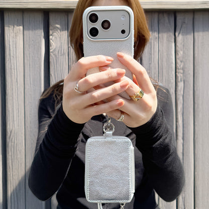 Mag Shoulder Mini Wallet (silver)