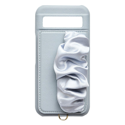 【GooglePixel 8a】Classy Scrunchie Case (pale blue)