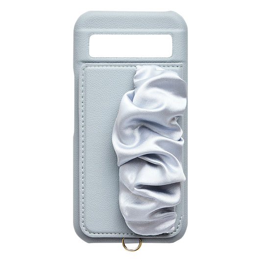 【GooglePixel 8a】Classy Scrunchie Case (pale blue)
