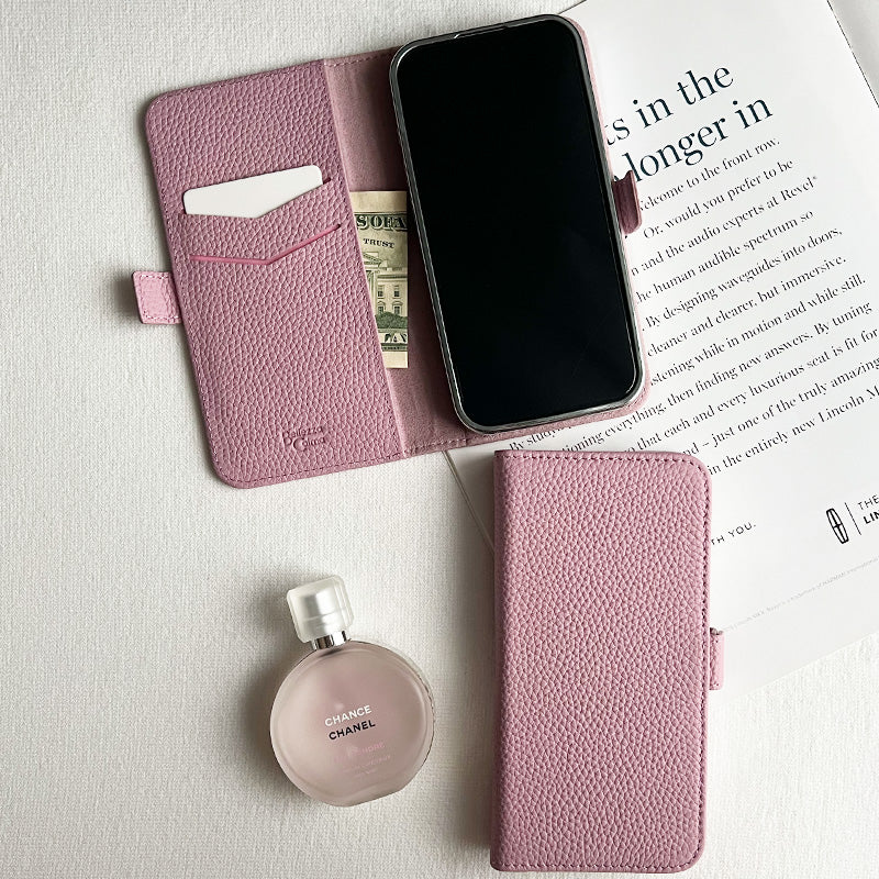Rich in color Leather Book (peach pink)