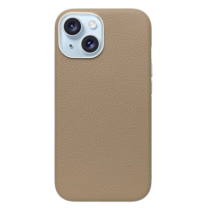 Rich in color Leather Mag Case (latte beige)