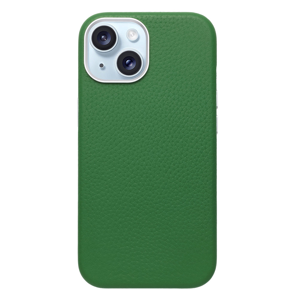 Rich in color Leather Mag Case (avocado green)