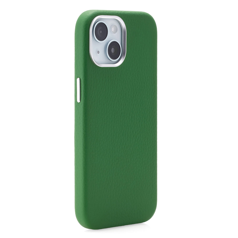 Rich in color Leather Mag Case (avocado green)