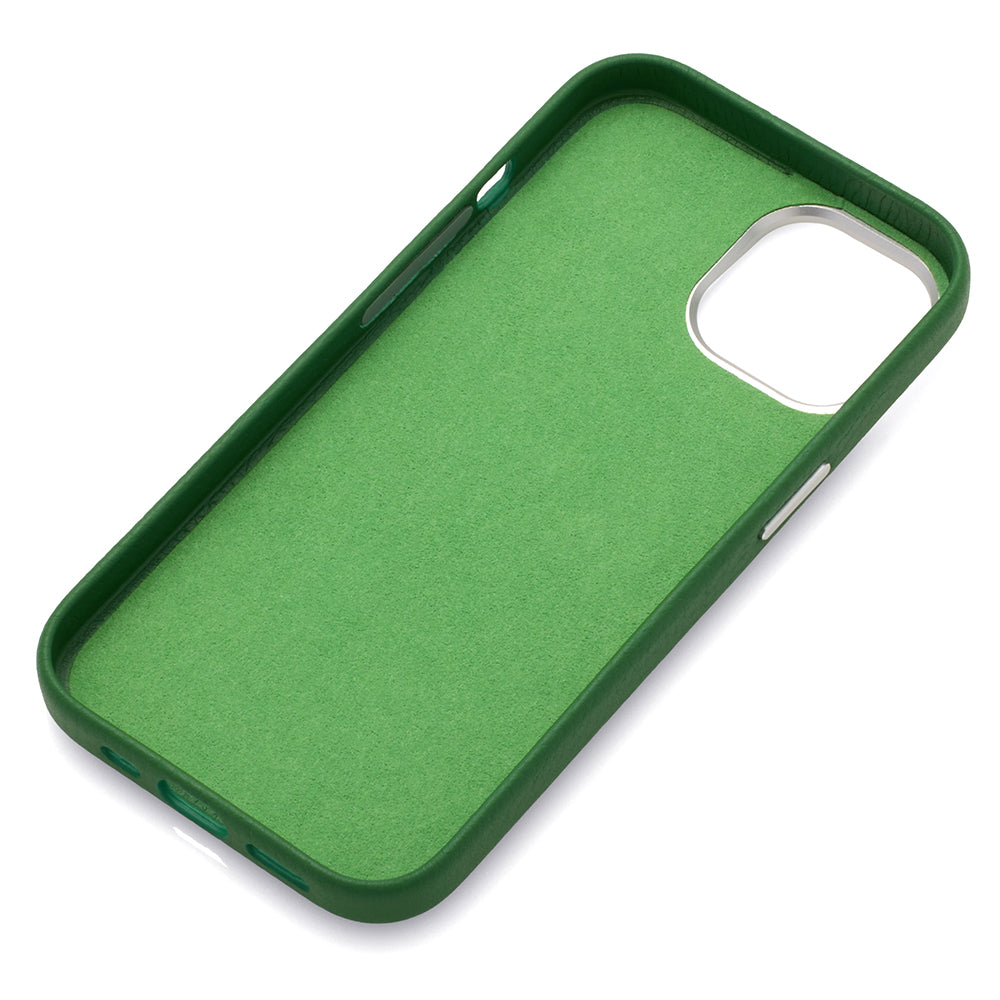 Rich in color Leather Mag Case (avocado green)