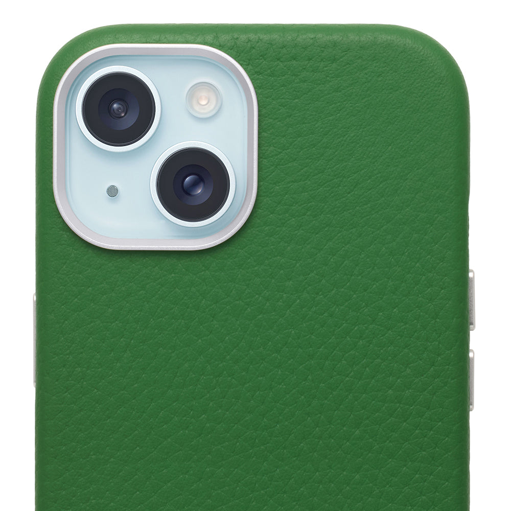 Rich in color Leather Mag Case (avocado green)