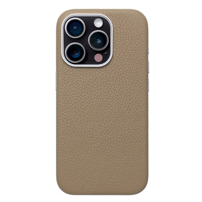 Rich in color Leather Mag Case (latte beige)