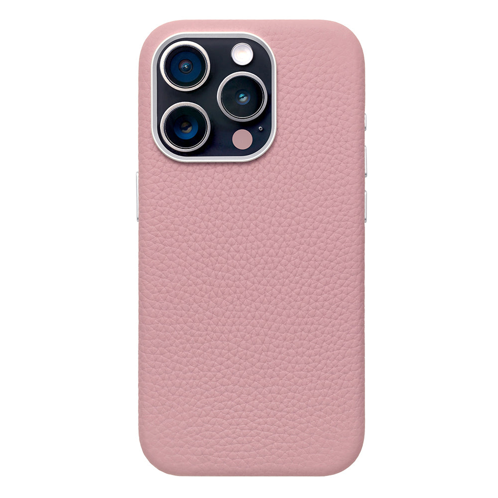 Rich in color Leather Mag Case (peach pink)
