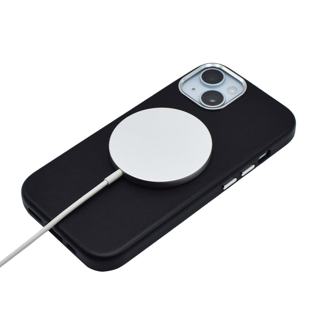 Real Leather Mag Case (BLACK)