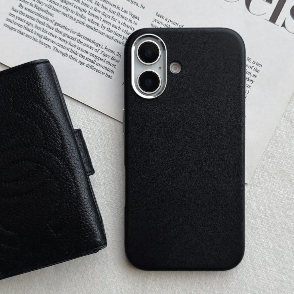 Real Leather Mag Case (BLACK)