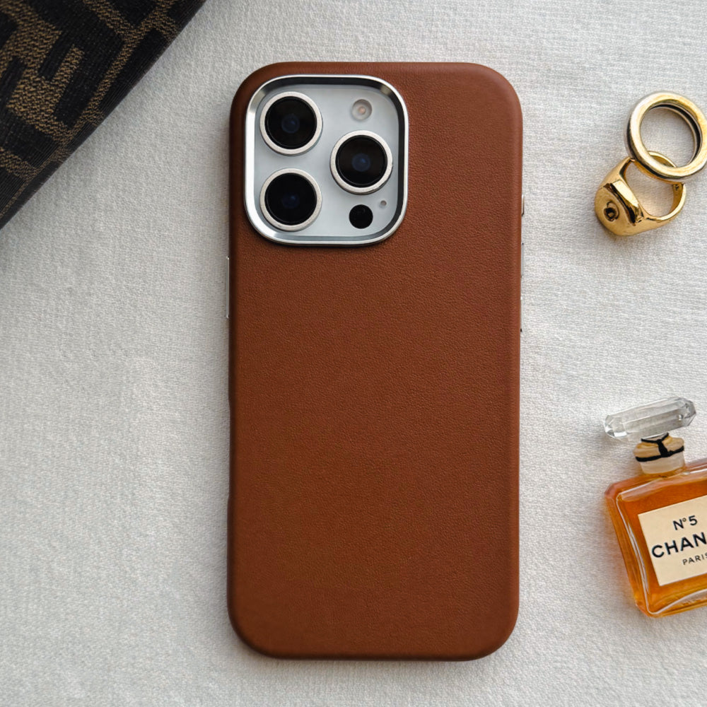 Real Leather Mag Case (BROWN)