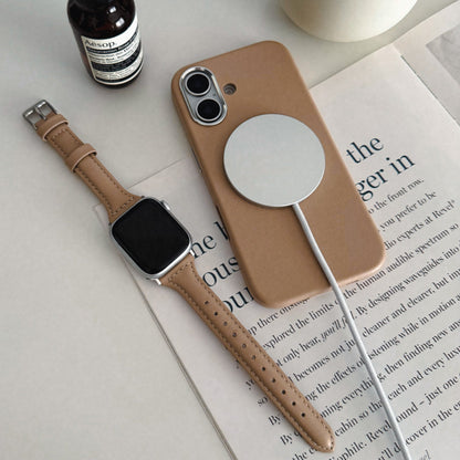 Real Leather Mag Case (GREIGE)