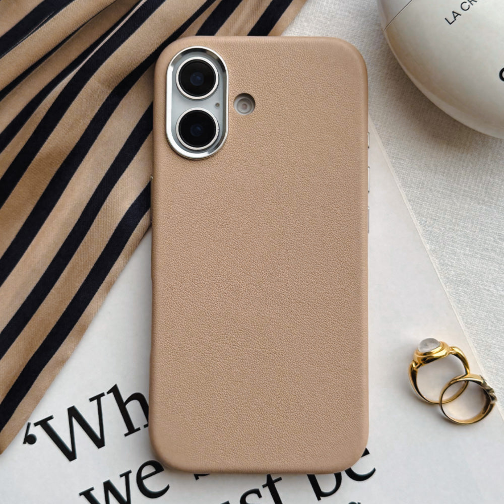 Real Leather Mag Case (GREIGE)