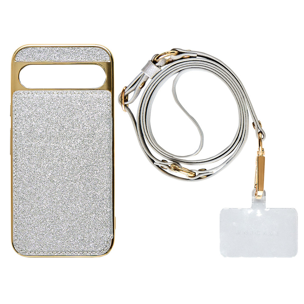 【GooglePixel 8a】Cross Body Case Duo (shine silver)