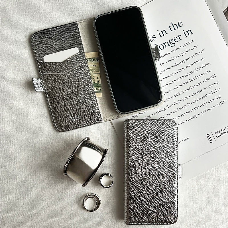 Rich in color Leather Book (silver)