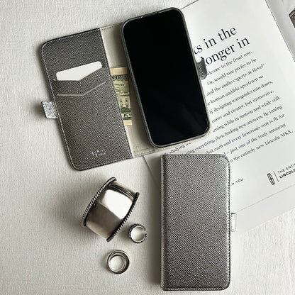 Rich in color Leather Book (silver)