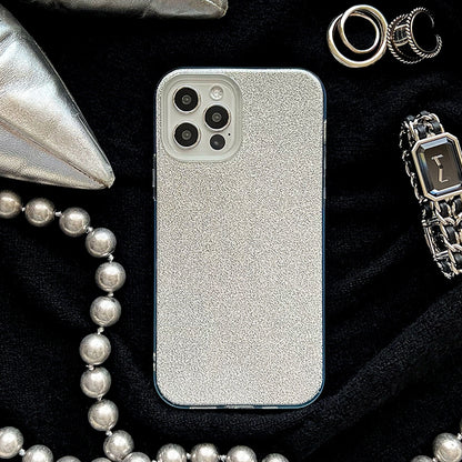 【iPhone13 Pro】シャイニーケース (シルバー)