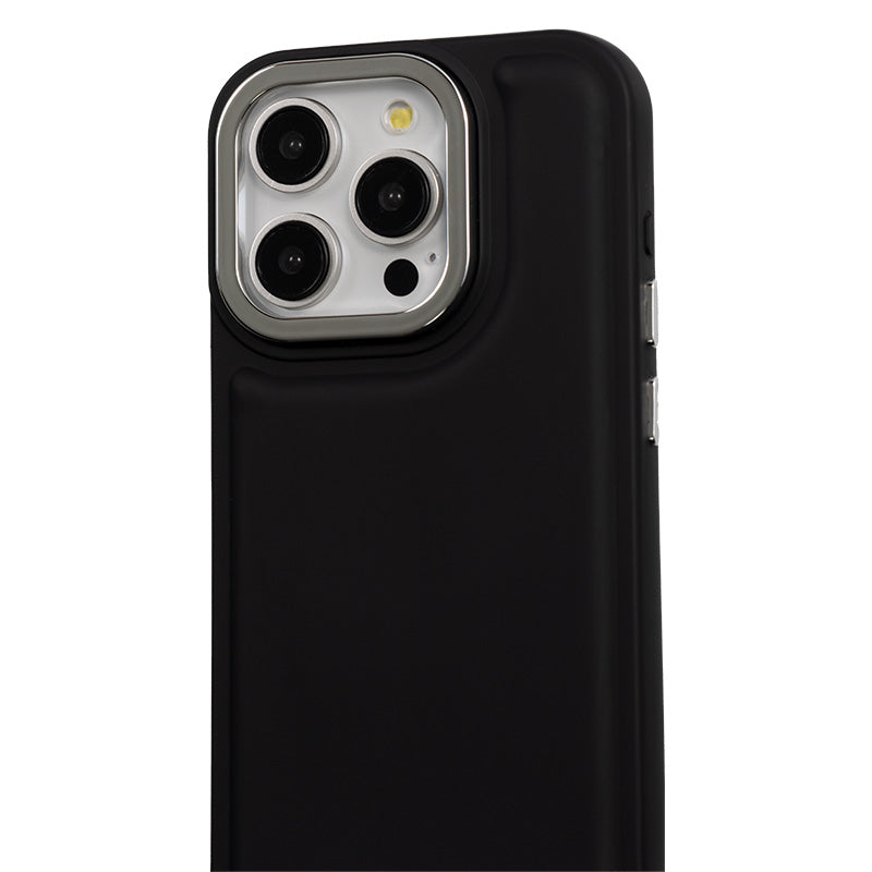 【iPhone15 Pro】ソフトパフケース (ブラック)