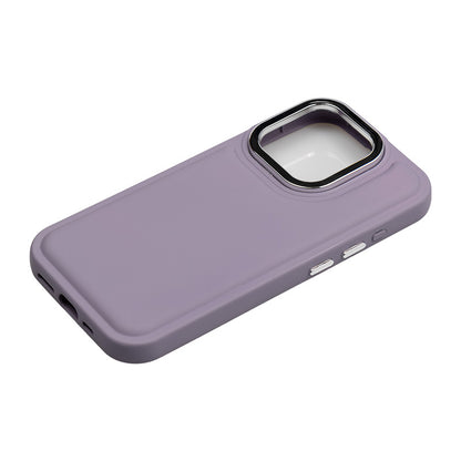 【iPhone15 Pro】ソフトパフケース (パープル)