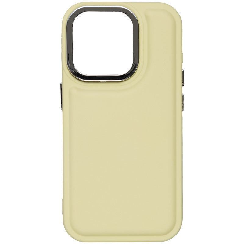 【iPhone15 Pro】ソフトパフケース (イエロー)