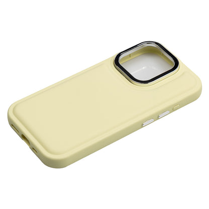 【iPhone15 Pro】ソフトパフケース (イエロー)