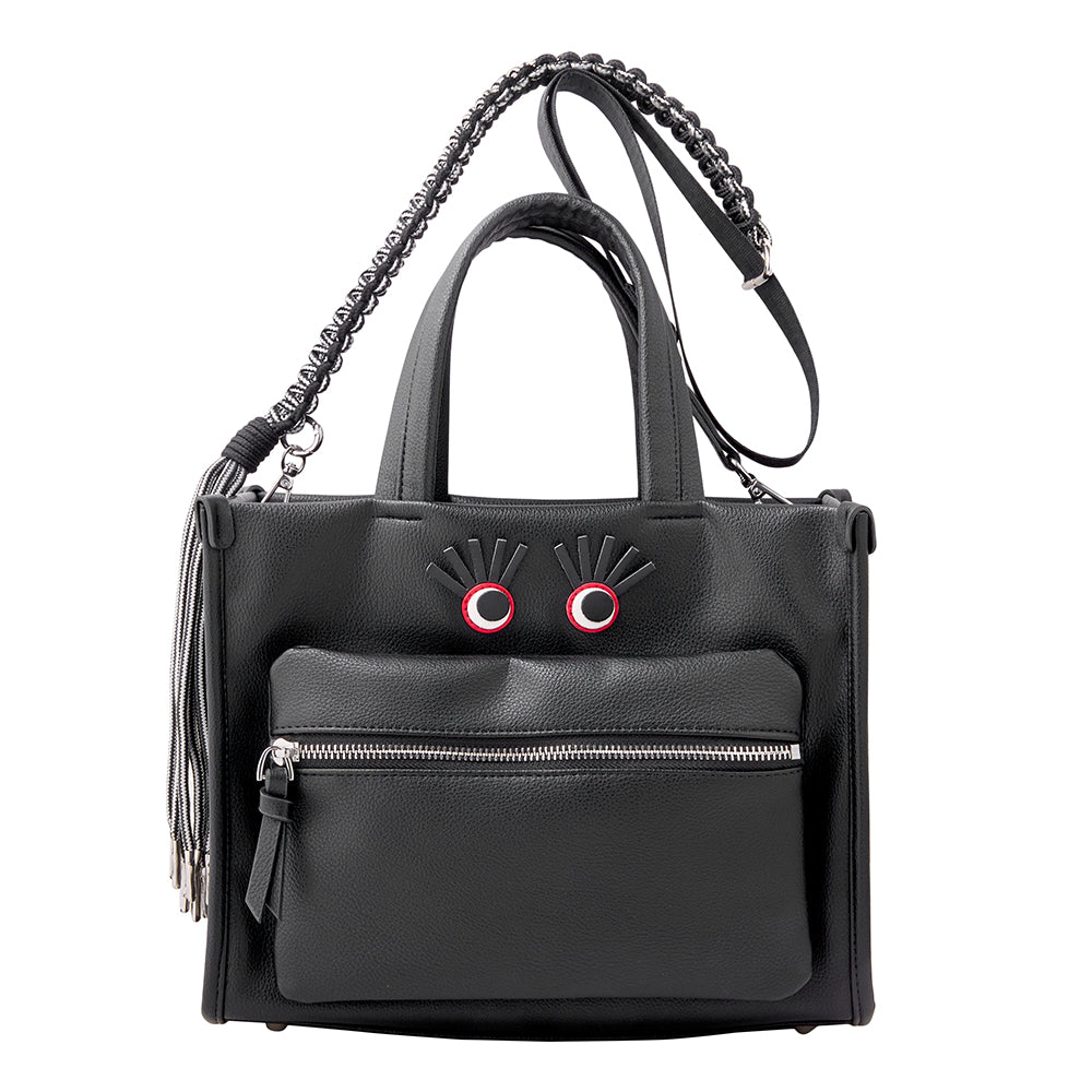 follow me tote bag (black)