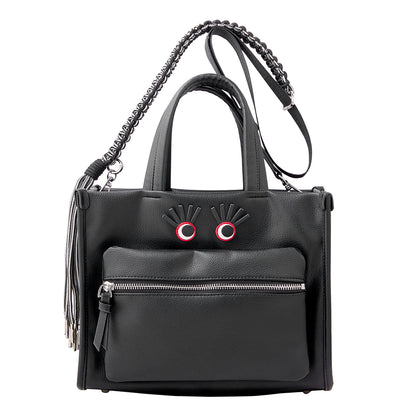follow me tote bag (black)