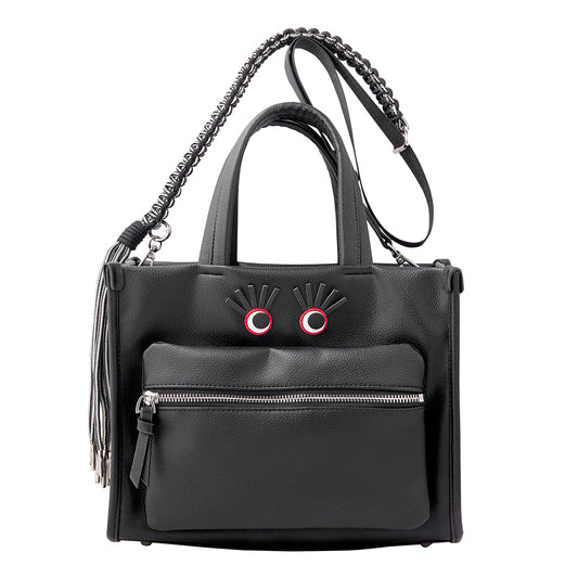 follow me tote bag (black)