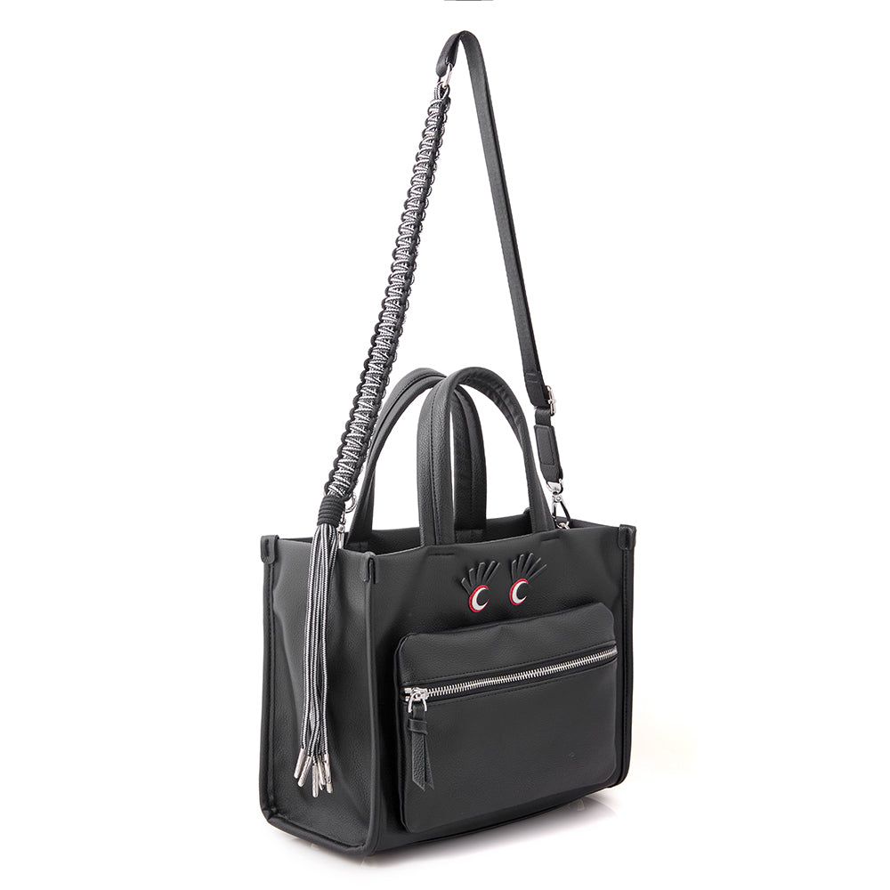 follow me tote bag (black)