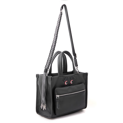 follow me tote bag (black)