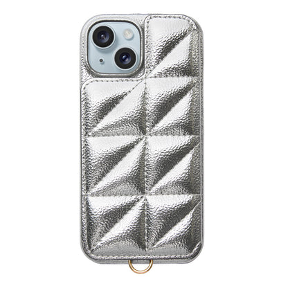 Triangle Puffy Case (silver)
