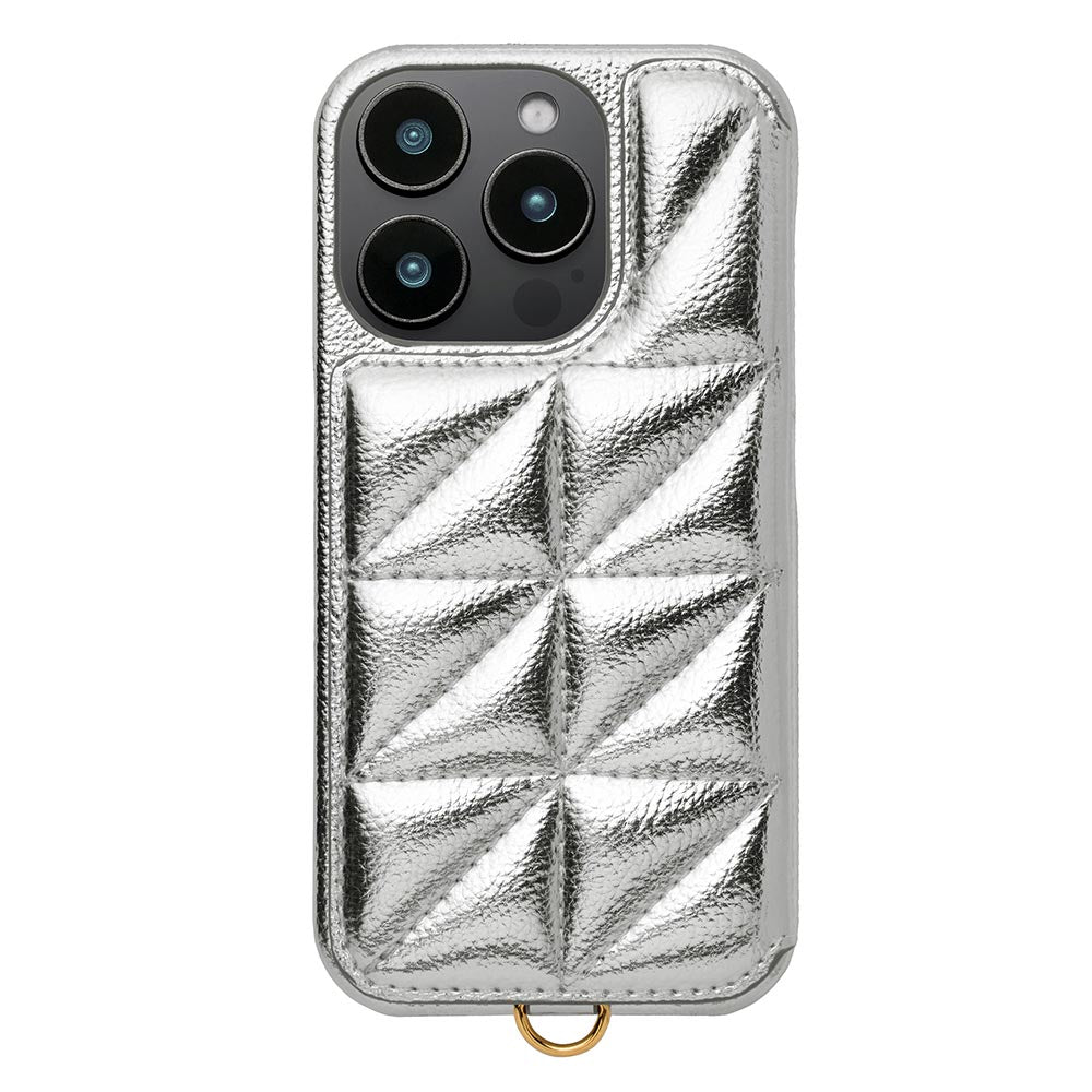 Triangle Puffy Case (silver)