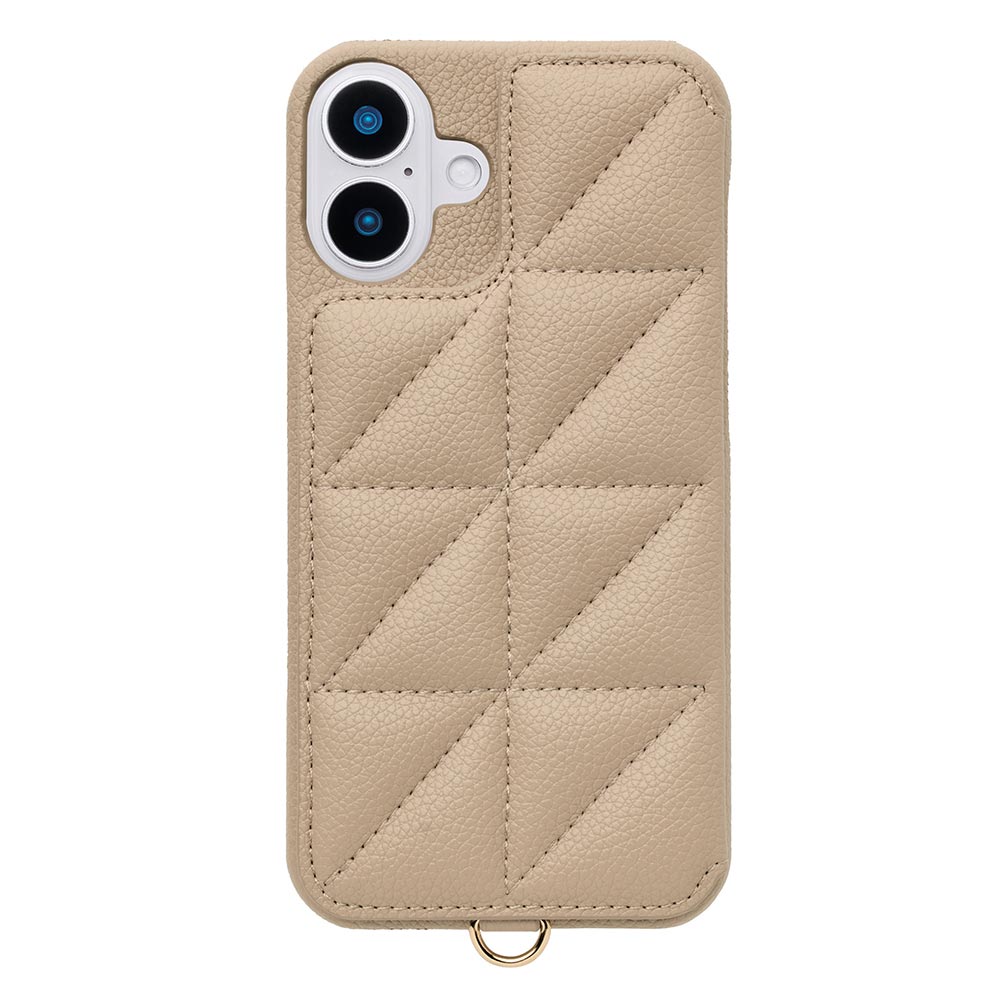 Triangle Puffy Case (beige)
