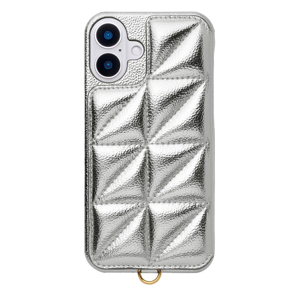 Triangle Puffy Case (silver)