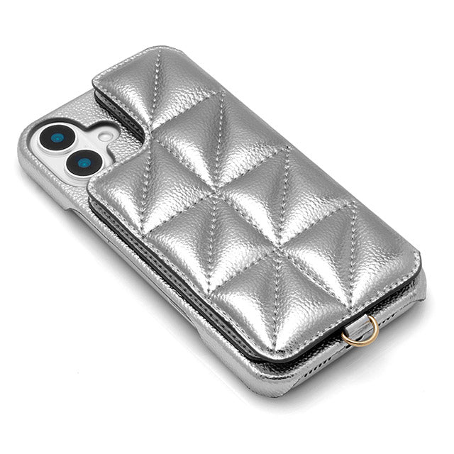 Triangle Puffy Case (silver)