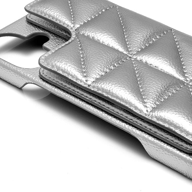 Triangle Puffy Case (silver)