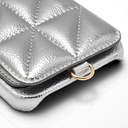 Triangle Puffy Case (silver)