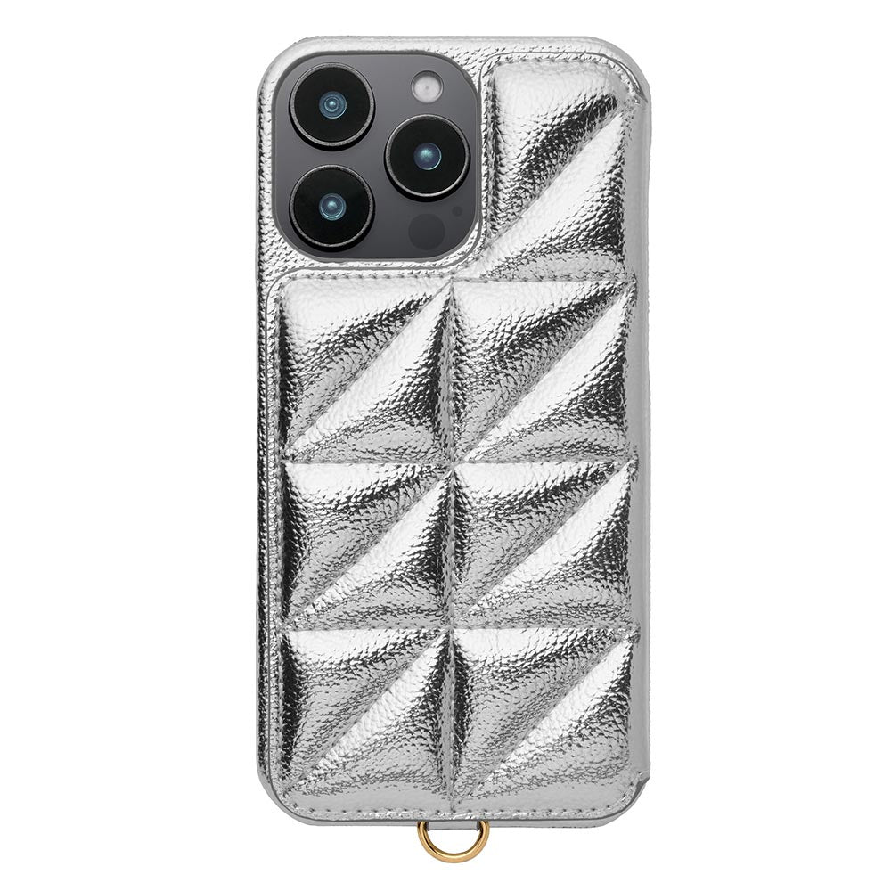Triangle Puffy Case (silver)