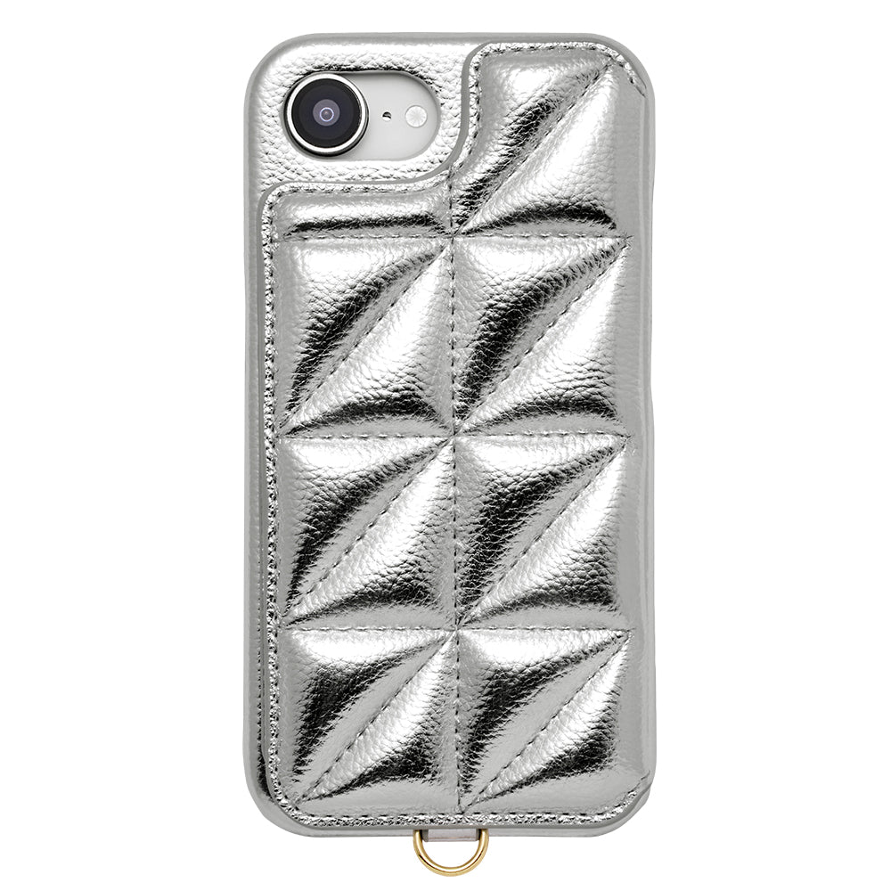 Triangle Puffy Case (silver)