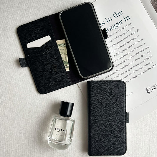 Rich in color Leather Book (truffle black)