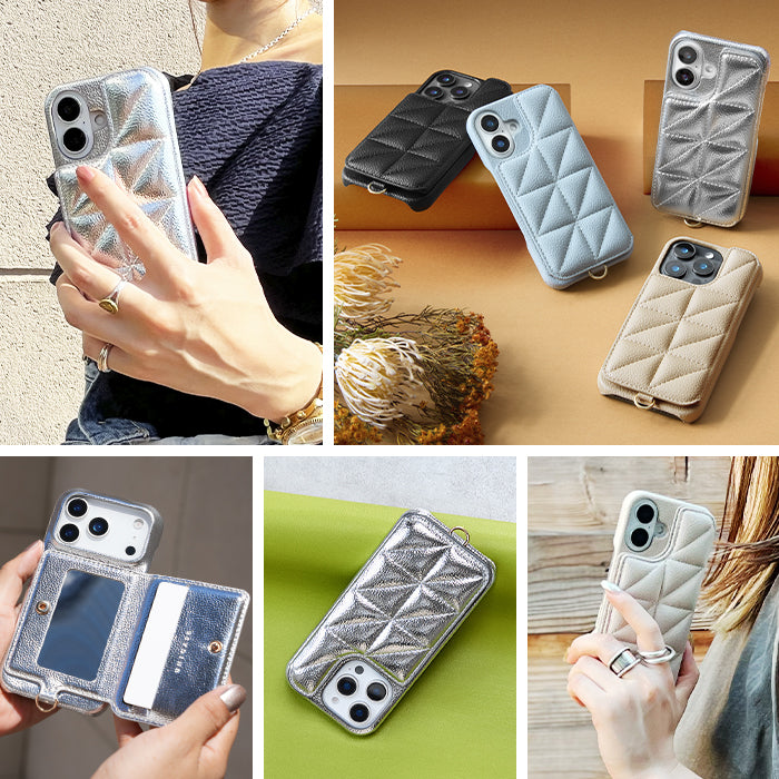 Triangle Puffy Case (pale blue)