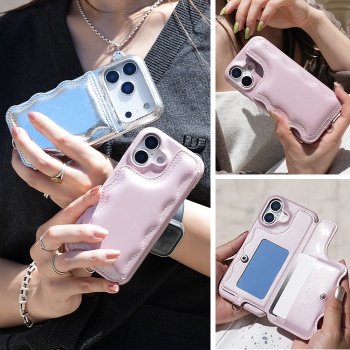 Wavy Puff Case (silver)