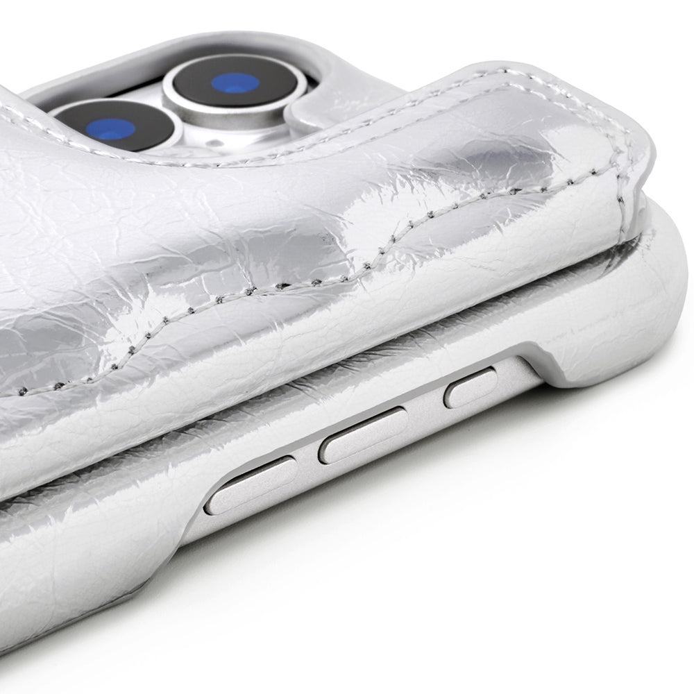 Wavy Puff Case (silver)