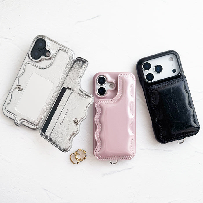 Wavy Puff Case (black)